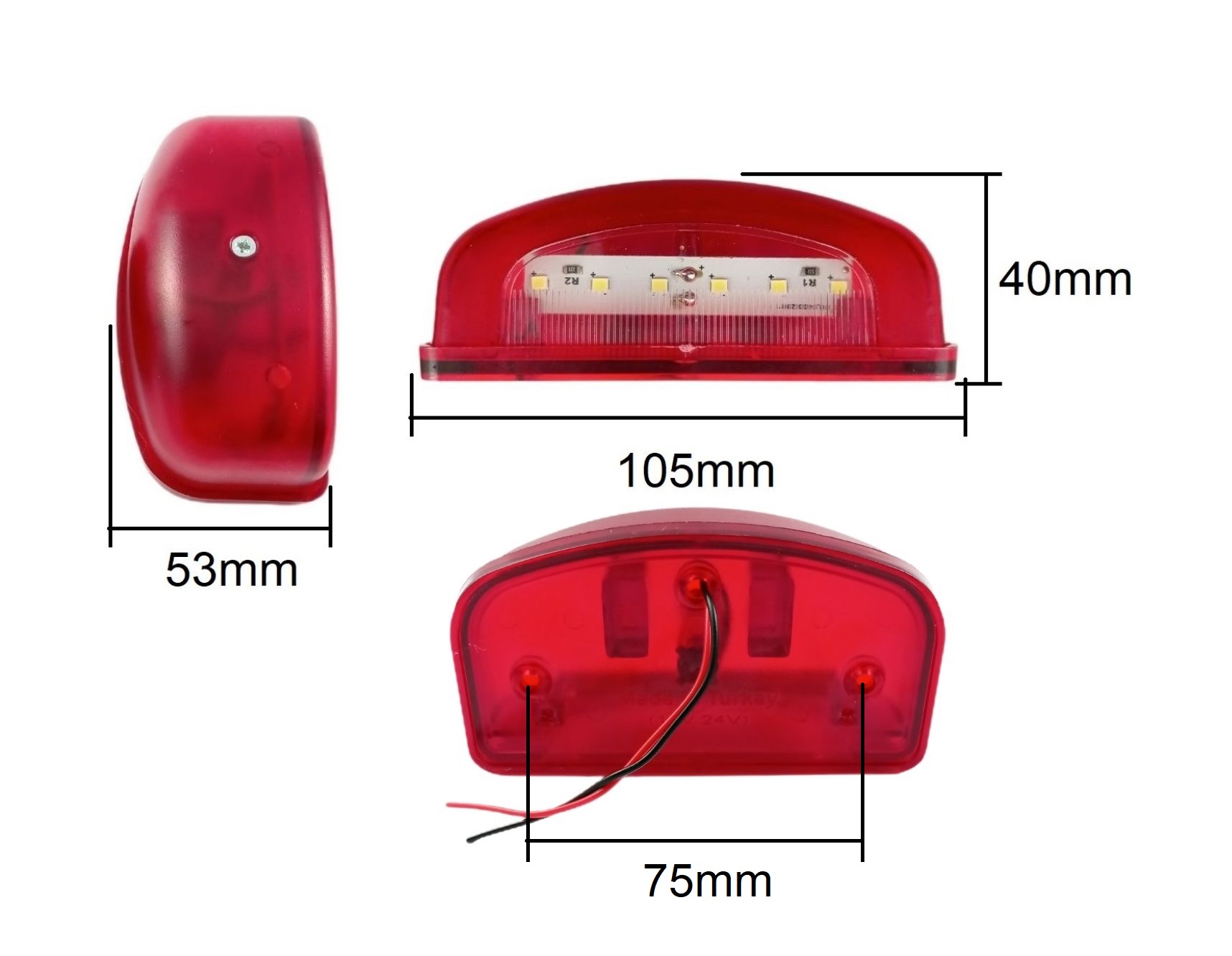 LURICO LED Kennzeichenbeleuchtung LED, 2 Stück Kennzeichenbeleuchtung  Anhänger, Nummernschildbeleuchtung, IP65 Wasserdicht Weiss, für Motorrad  Auto Anhänger LKW oder Boot : : Auto & Motorrad