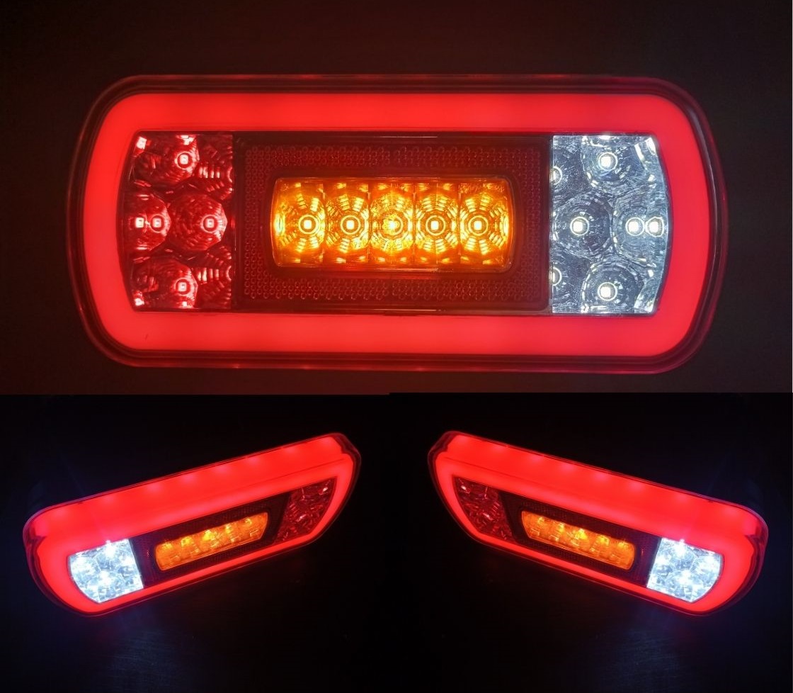 2 x Lumina Lampa spate remorca ,Lumini de frână stânga dreapta  remorca camion LED 12v