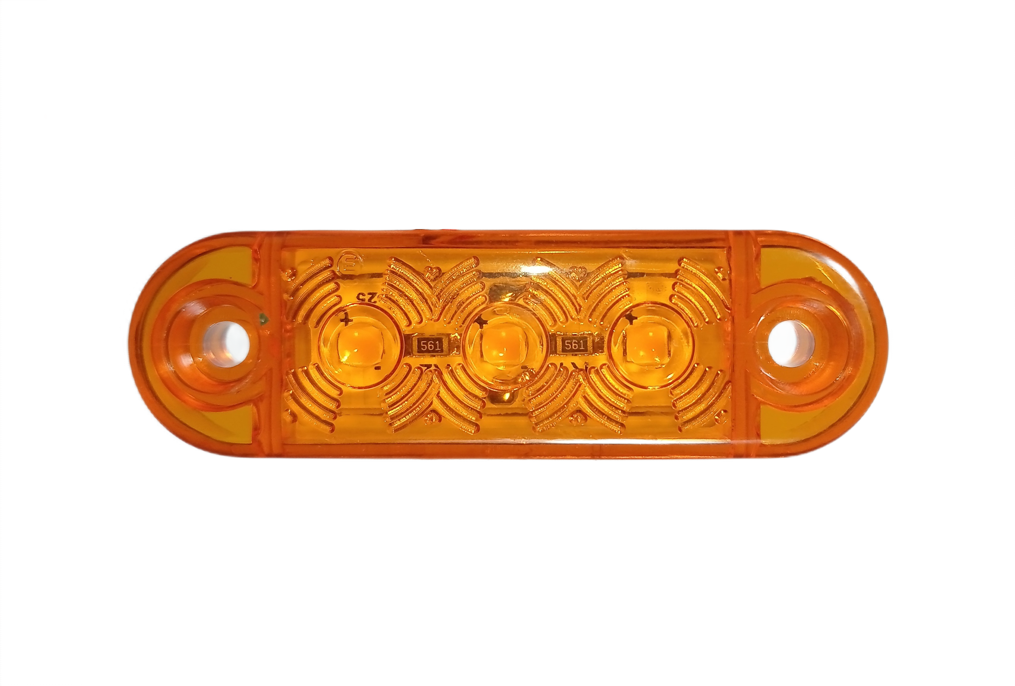 3 LED Mini Side Clearance Marker light Indicator Trailer Truck Amber Man Daf Scania Iveco 12/24v