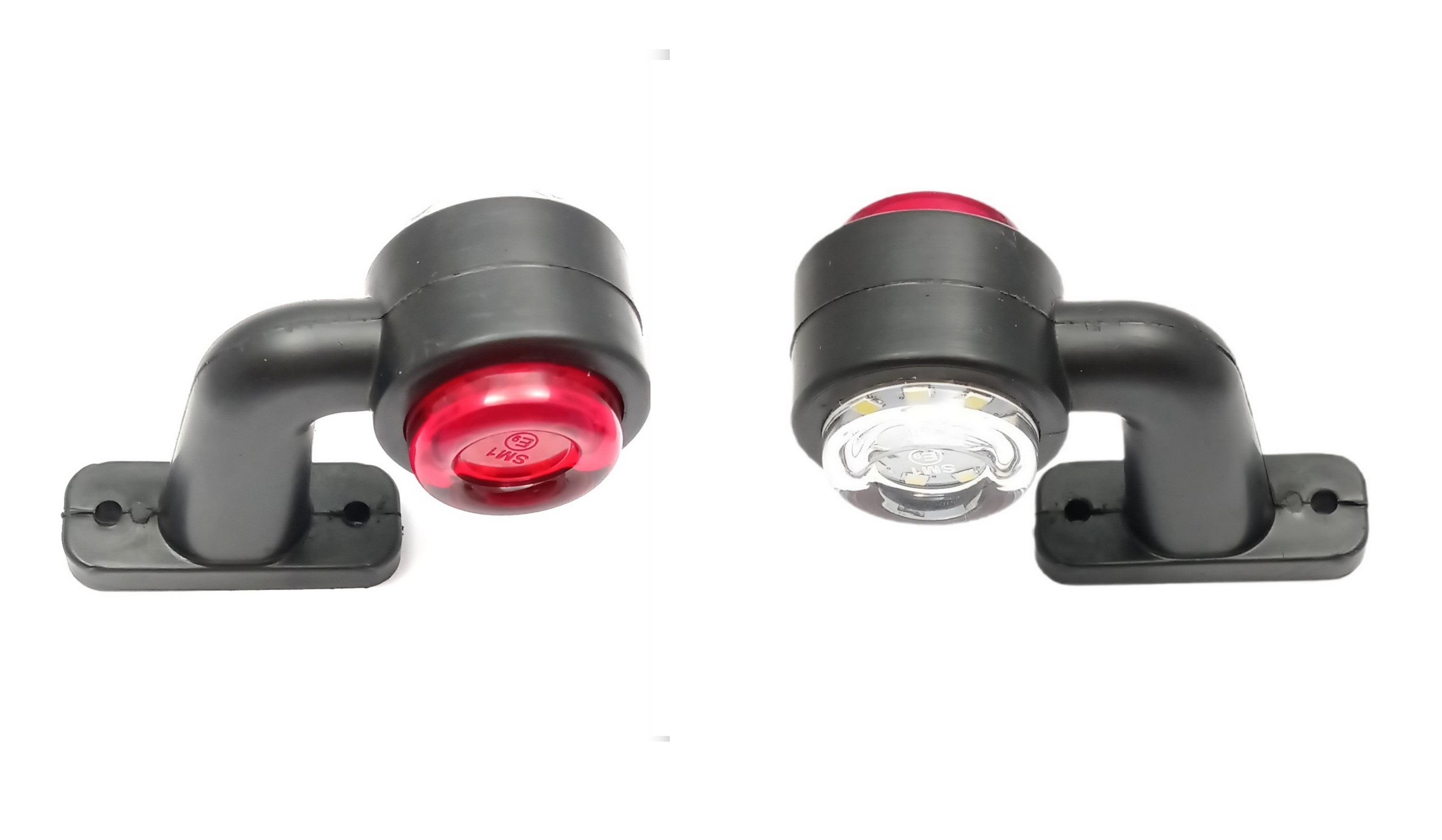   2 x 12V 24V Mini Sidomarkeringsljus för Släp Led E9 