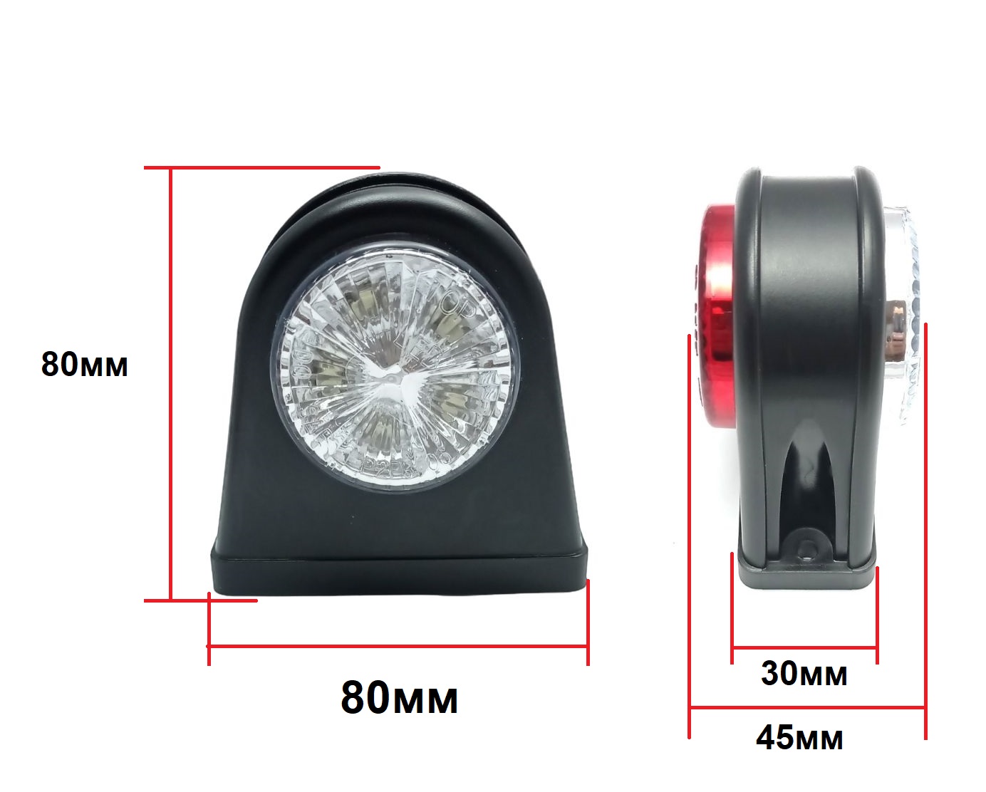 2 x 10 LED 12V 24V Marker Clearance Outline Light for Trailer Truck 