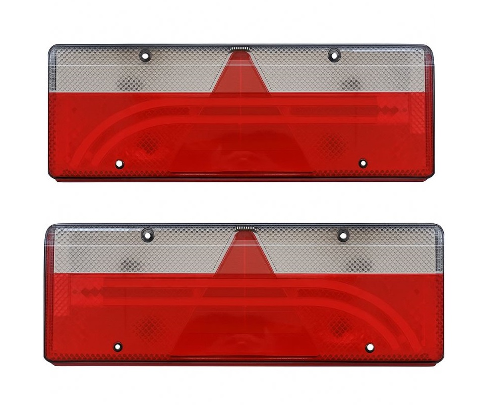 2 x Rückleuchtenglas Rücklichtglas Lichtscheibe für Anhänger Schmitz,Europoint III,Europoint 3,Aspöck,Schwarzmüller