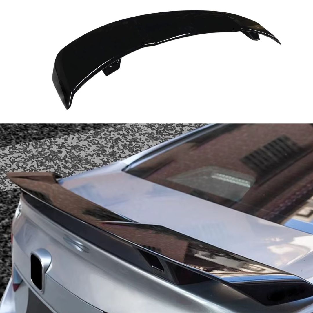 Universal Aleron Spoiler 128cm Trasero Labio Tronco Piano Negro Lucios Glanz Maletero Tapa Aleta Coche