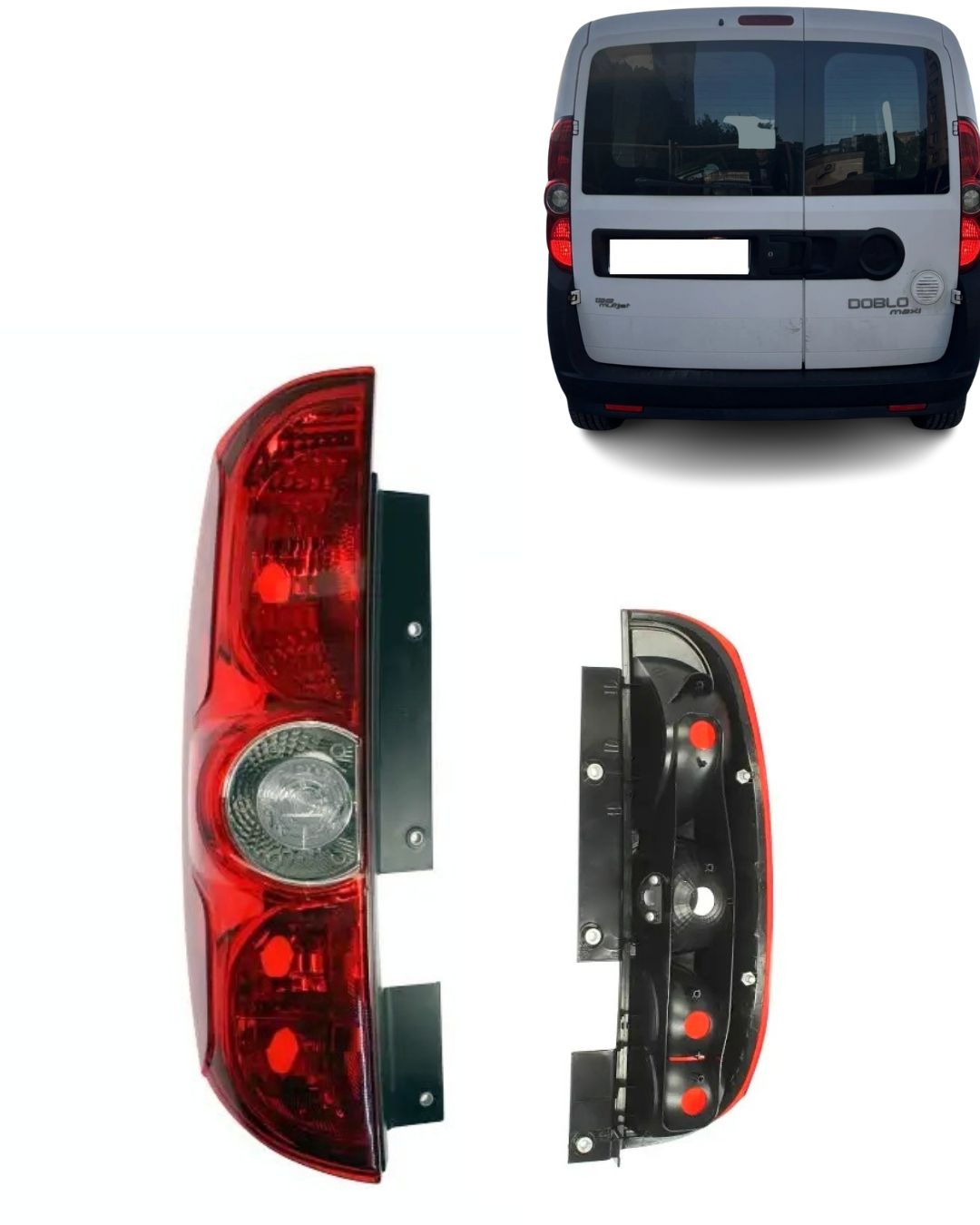 Izquerda FIAT DOBLO 2009-2014,OPEL COMBO 2012-2016 Dos Puertas Lampara Luces Traseras Piloto 