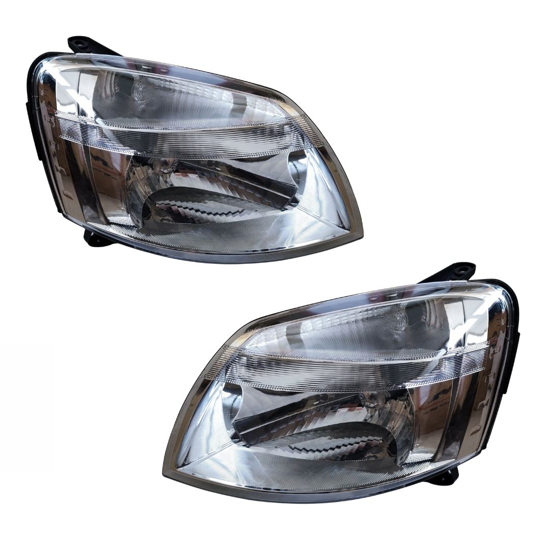 2 x Peugeot Partner 5F,Citroen Berlingo MF 2003-2008 Headlights Headlamp Front Lights Right Left Electric with Motor