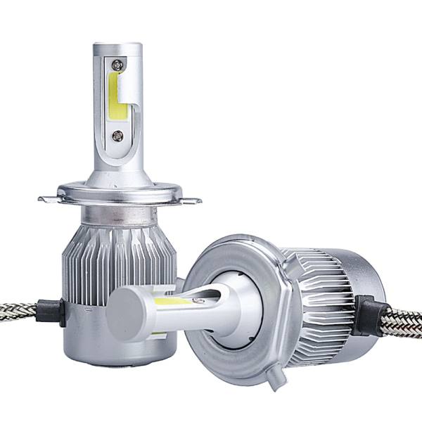 2 x COB LED H4 12V 7600LM 72W Scheinwerfer Lampen Autolichter Fahrzeug Canbus Fehlerfrei LKW PKW Abblend/Fernlicht