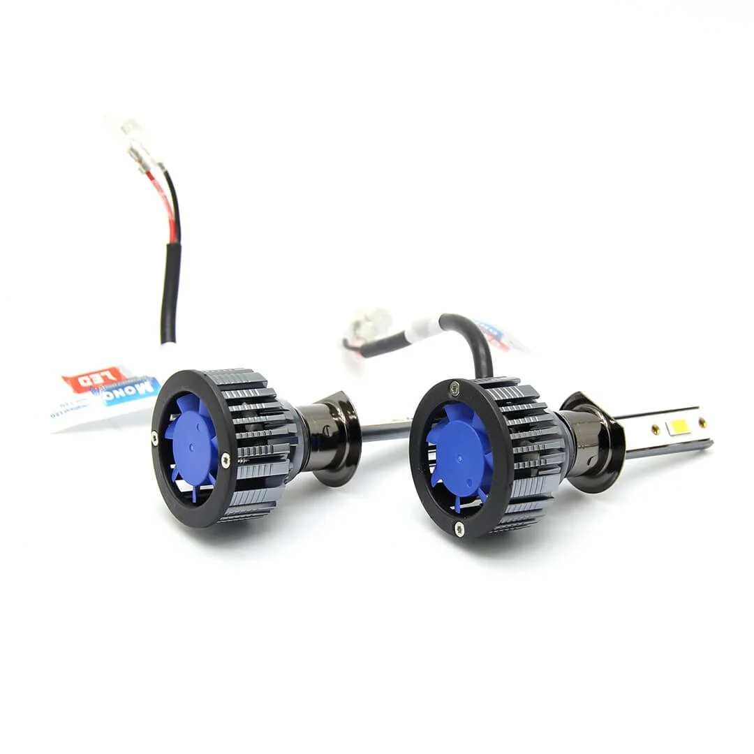 2 x LED H1 Photon Mono LED +3 Plus 12v 24v 70W 10000LM Ljus Lampa Bilstrålkastare Lyspærer Strålekaster Lasbil Moto