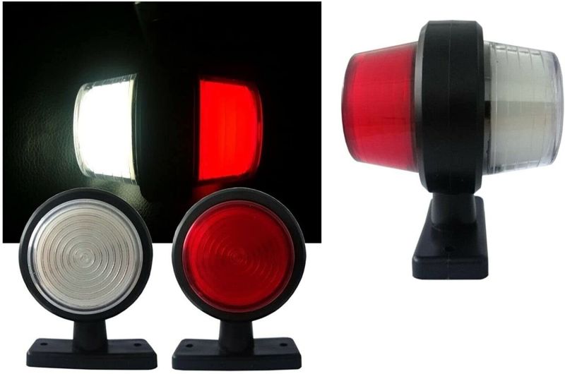 2 x Led 67mm Position Lights Clearance Lamp Marker Indicator Truck Trailer Lorry 24V
