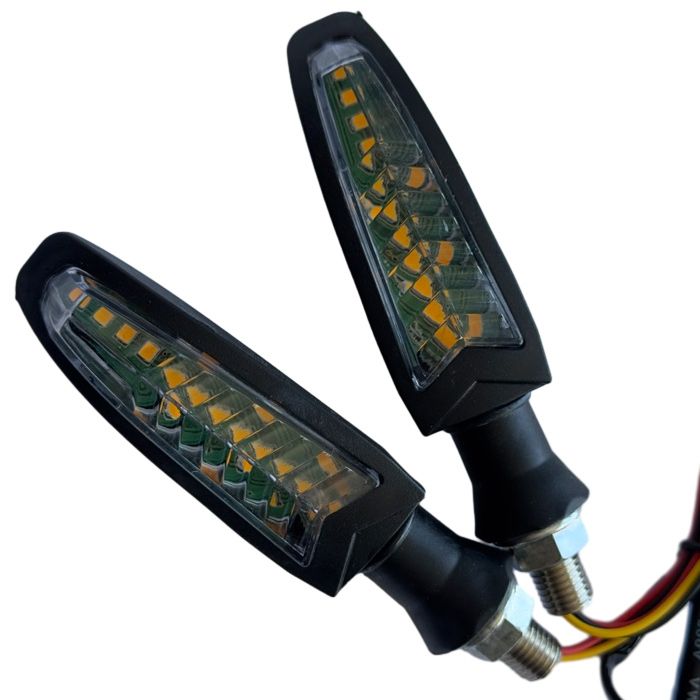 LED Luces Dynamic Intermitente DRL por Motocicleta 12V Ambar 