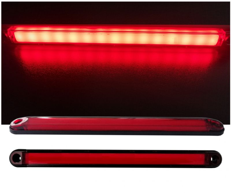 Led Neon 12v 24v Begrenzungsleuchten Anhänger Lkw Rot Wohnwagen Beleuchtung  240mm