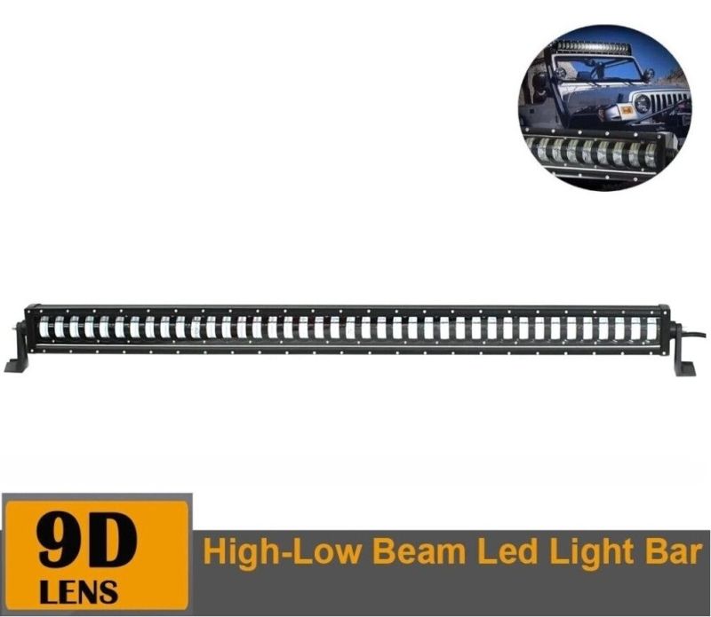 9D LED BAR Luces de trabajo 134cm Hi/Lo 30720Lm 384W 10-30V Luz de trabajo Luz de inundación Auto Coche SUV 