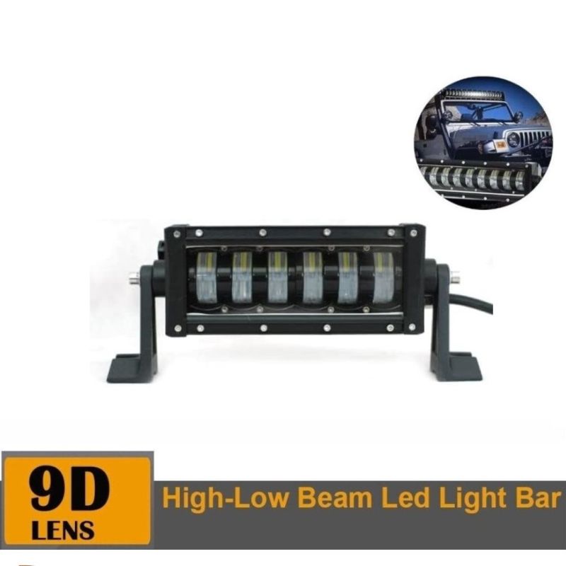 9D Phares de travail Feux Barre à LED 27cm Hi/Lo 3840Lm 48W 10-30V Projecteur Luminieuse SUV