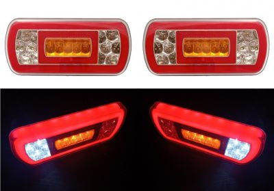 2 x LED NEON Luz piloto remolque, Luces de freno remolque  derecha izquierdo 24v