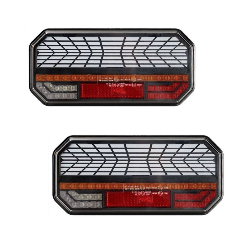 2 x LED Dynamic Intermitente Luz piloto Luces trasera del camión remolque 12v 24v