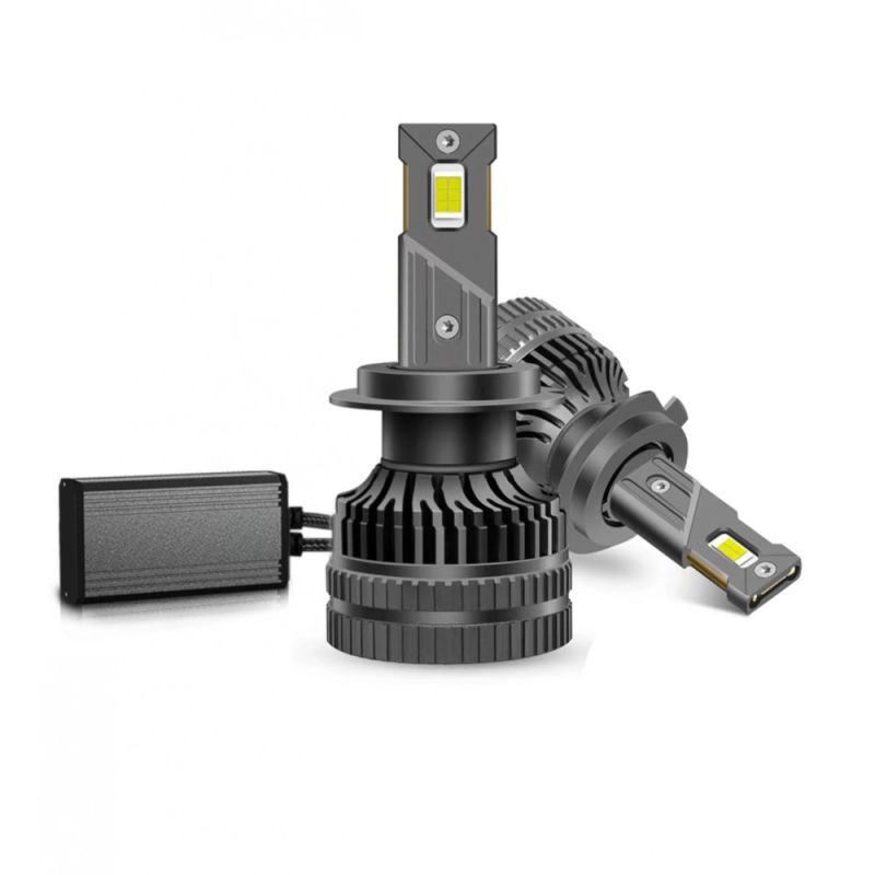2 x LED H7 120W 13000lm Ljus Lampa Bilstrålkastare Lyspærer Strålekaster Lasbil Moto Hi/Low Beam 6000K 12V 24V