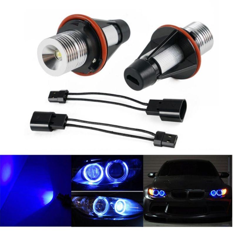 2 x marqueur LED Angel Eyes 5W Bleu pour E39 E53 E60 E61 E64