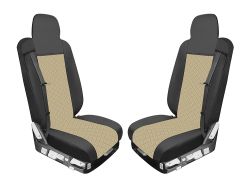 Sitzbezüge für RENAULT T 2015-2021 LKW Schwarz Beige Leder 