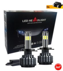 2 x COB LED H4 12V 80W 16000lm 360° Canbus 6000K  No Error Headlights Bulbs Lamp Car Truck Lorry Lights Vehicle Hi/Low Beam