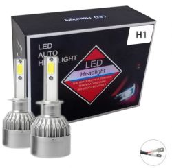 2 x COB LED H1 12V 7600LM 72W Scheinwerfer Lampen Autolichter Fahrzeug Canbus Fehlerfrei LKW PKW Abblend/Fernlicht