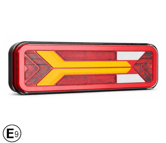 2 x LED Dynamic Baklys Baklykt tilhenger lastebil 12v 24v