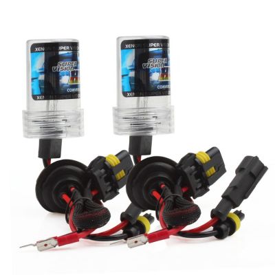 2 x Xenon H7 lys,HID,hovedlys, lyspærer, strålekaster  35w 6000K 