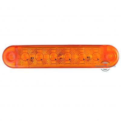 6 Markeringsljus Led Sidemarkeringsljys 12V 24V gul