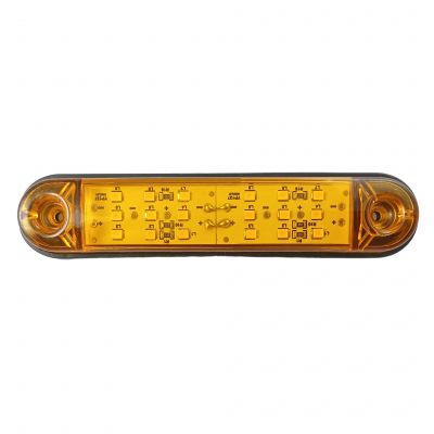 18 Led Sidomarkeringsljus Lastbil Släp Orange 12v 24v