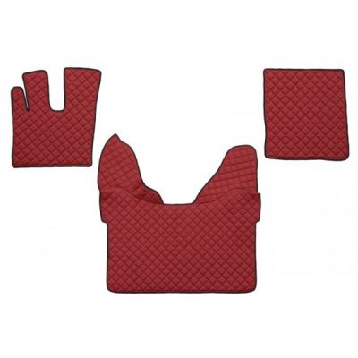 DAF XF 106 Automat Rot Leder Matten Fußmatten Autoteppiche LKW