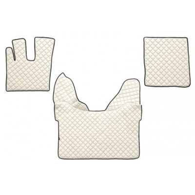 DAF XF 106 Automat Beige Leder Matten Fußmatten Autoteppiche LKW