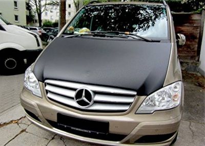 MERCEDES VITO Bonnet Bra Svart PVC Läder 2004-2014