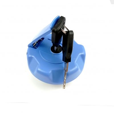 ADBLUE 60mm Tapón de tanque 2 llaves Azul Bloqueo Universal Camión Diesel