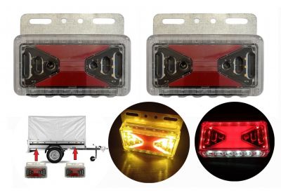 2 x 30 Led Rear Clearance Side lights Lamp for truck trailer lorry caravan 12v  24v