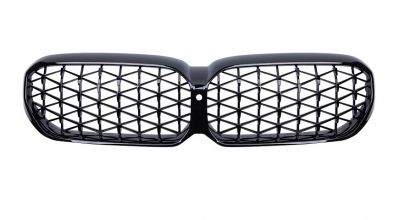 Kylargrill för BMW G30 G38 2020+ Facelift diamond Style Svart