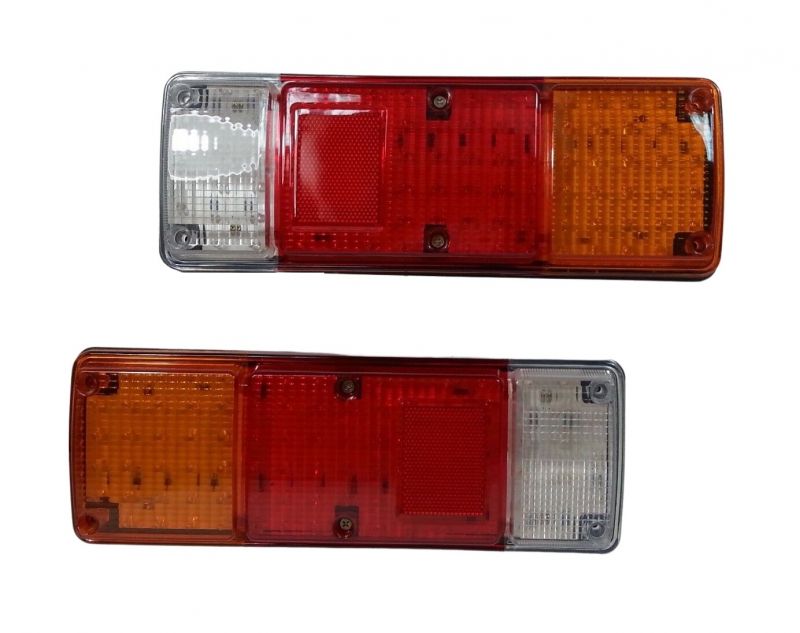 2 x 89 Led Tail Rear Stop lights truck trailer lorry caravan 4 functions 12v 