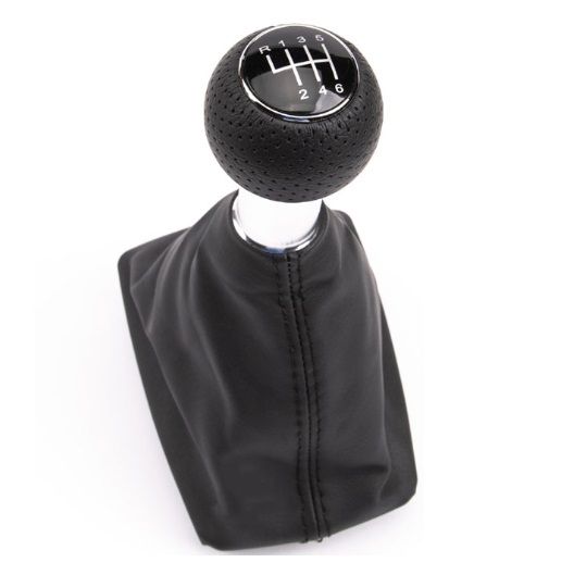AUDI A3 8L 2000-2003 6 Gang Schaltknäufe Schaltsack Knauf Manuell Leder Schwarz 