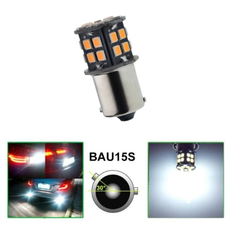 LED 30 SMD BAU15S PY21W 1156 Canbus 12V Rear Indicator Tail White Bulb Lights 12V 24V