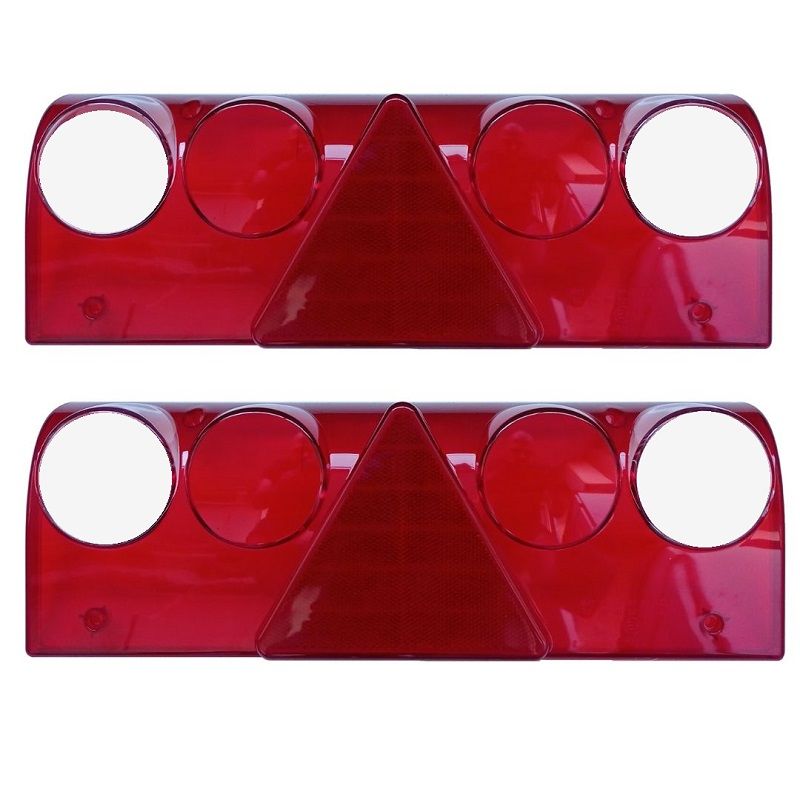 2 x Rückleuchtenglas Rücklichtglas für Anhänger LKW Schmitz,Europoint II,Europoint 2,E4