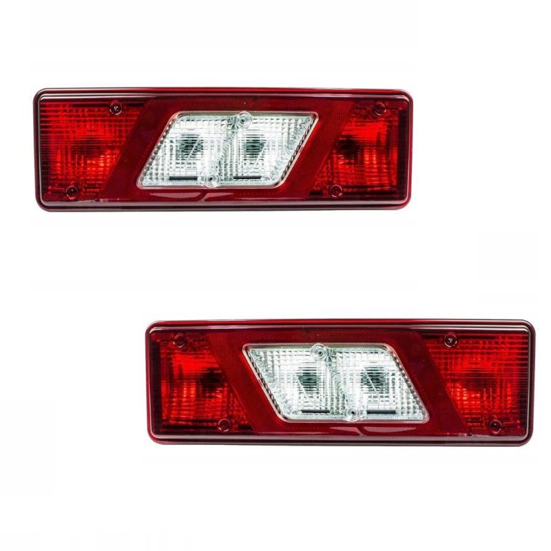2 x Rear Tail Reverse Light Lamp Left Right for FORD TRANSIT TIPPER Bus Van 2014 + MK8 V363 with Socket