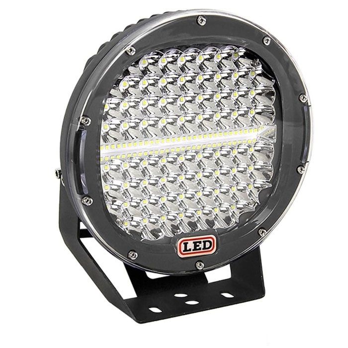 LED Round Work Head Light 220mm 384W Lamp Fog Offroad Driving Light 12v 24v