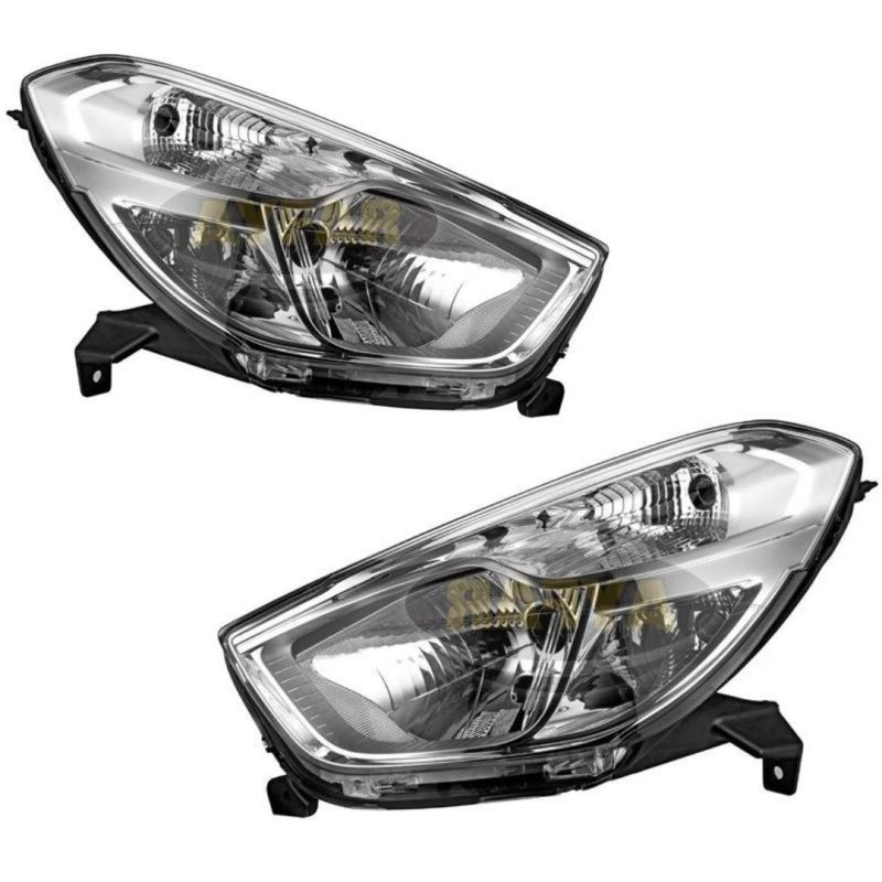 2 x Dacia Dokker,Dacia Lodgy Headlights Headlamp Front Lights Right Left Manual Regulation