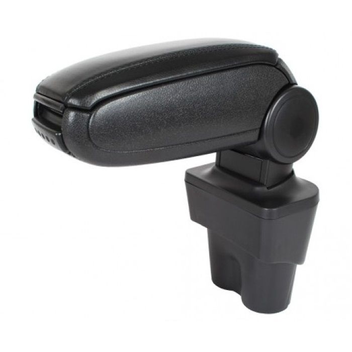 VW Touran 2003-2015 Mittkonsol Armstöd Bilarmstöd för Bil Svart Läder