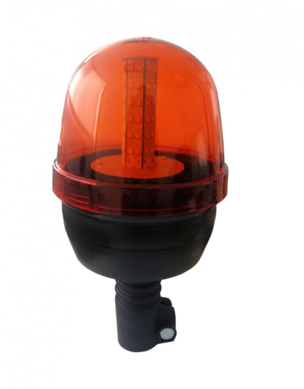 72 LED Warnleuchte Rundumlicht Bernstein Strobe Beacon Licht Orange 135mm 12V 24V