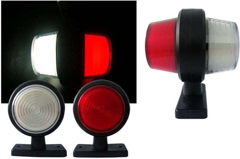 2 x Led 67mm Position Lights Clearance Lamp Marker Indicator Truck Trailer Lorry 12V