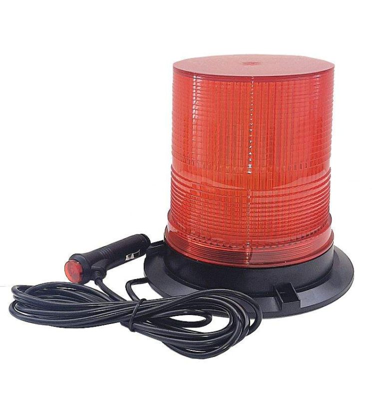 80 Led 120mm Feux Lampe Gyrophare,Stroboscope,Flash,Ambre,Remorque Elevateur Camion 12-30v