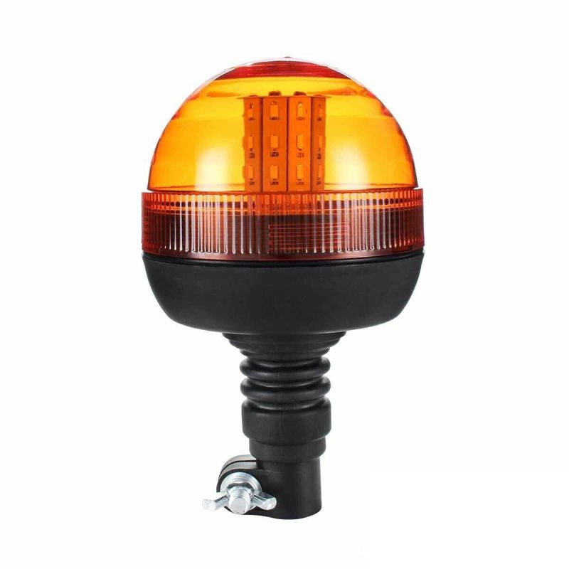 40 LED Lumină de avertizare Stroboscopica Girofar Lampa Diametru126mm Orange 40W 12V 24V E9