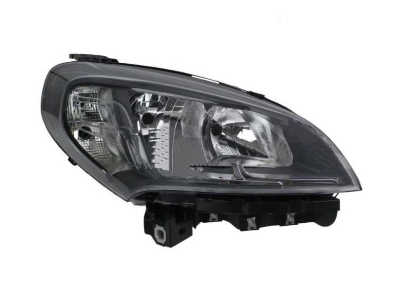 Right Fiat Doblo 2015+ Black Headlights Electric with Motor Headlamp Front Lights 