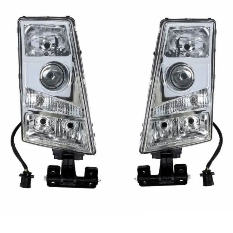 Set VOLVO FH2-FM2 2003-2008 Camion Phares Feux Lampe Avant avec Prise Ronde Droite Gauche