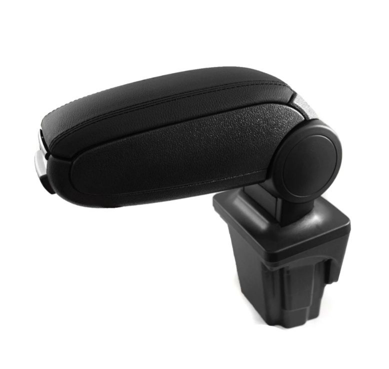 Seat Leon 1P 2005-2012 Car Auto Armrest Centre Console Arm Storage Box Black Leather