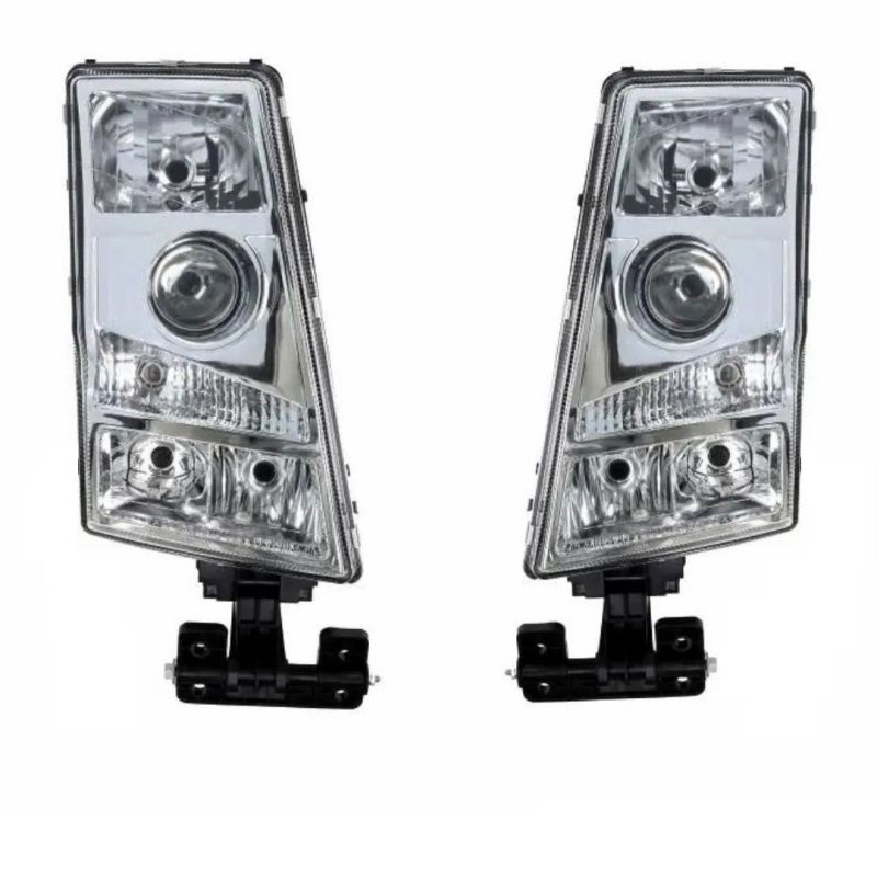 Set VOLVO FH2-FM2 2003-2008 Truck Headlights with Square Socket Headlamp Front Lights Right Left