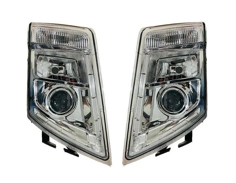 Set VOLVO FH3,FM2,MP3 2008-2014 Truck DRL Headlights Headlamp Front Lights Right Left Manual regulation